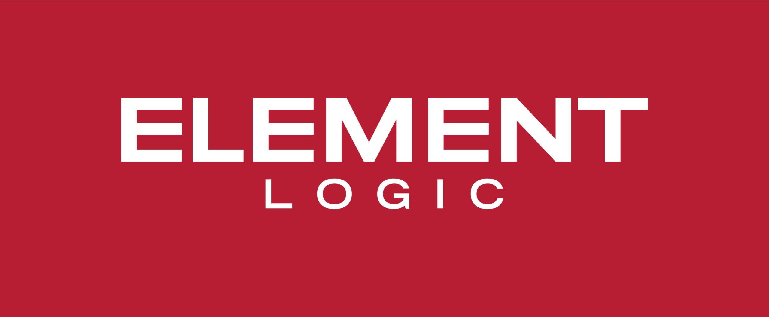 element logic logo white on red hires